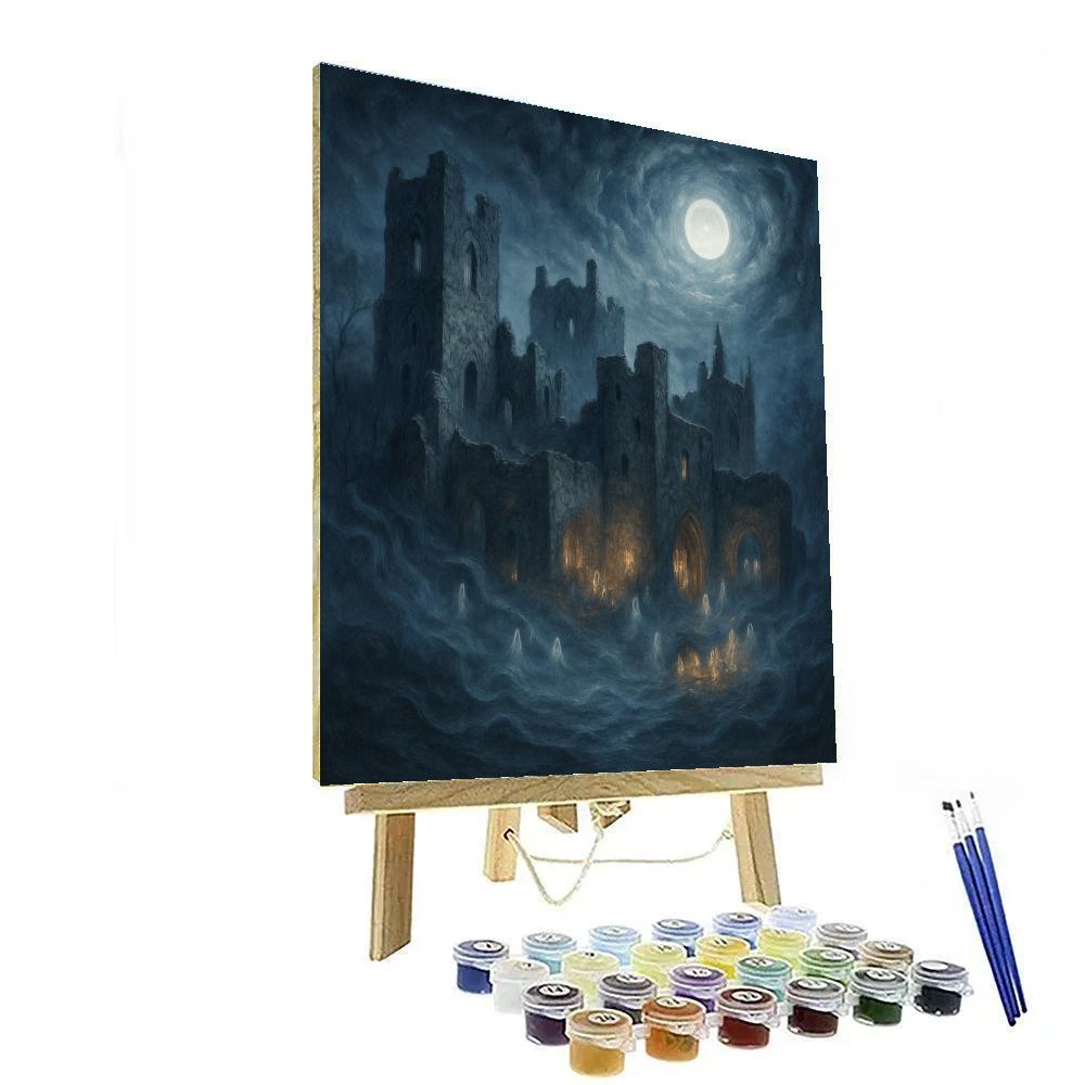 Ghostly Gatherings In The Ruins Numbered painting kits