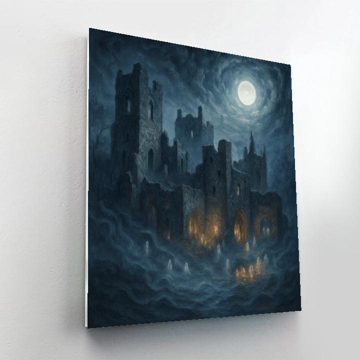 Ghostly Gatherings In The Ruins Numbered painting kits