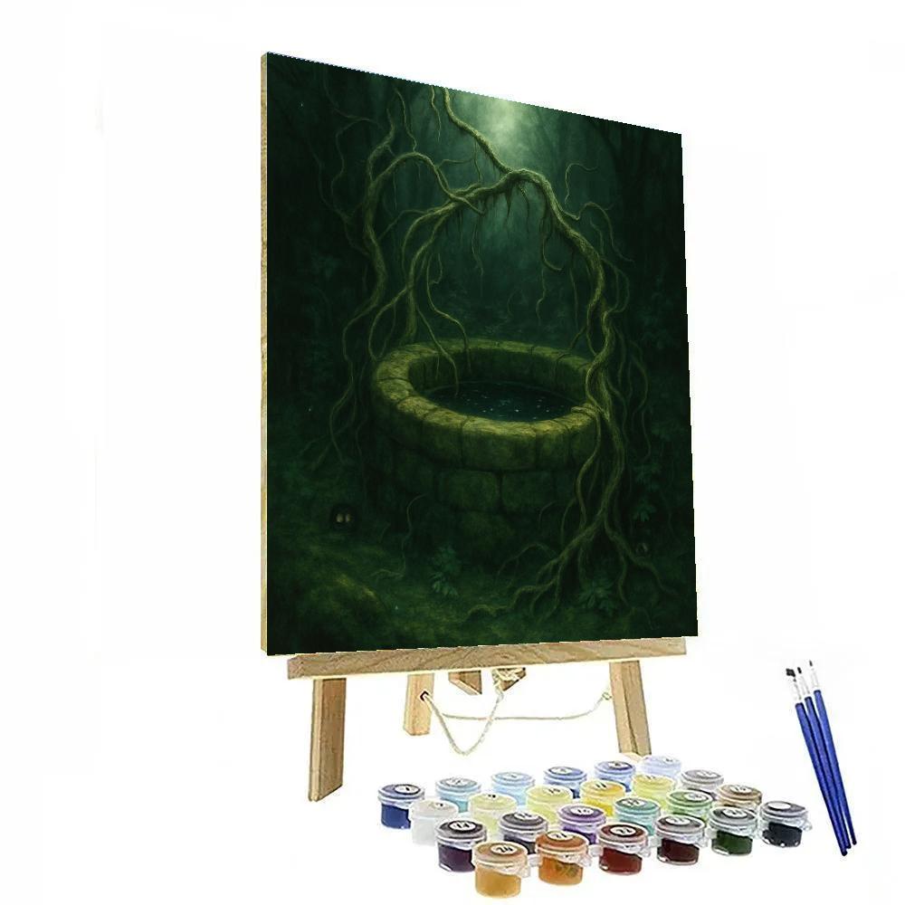 Secret Well In The Mysterious Forest Numbered painting kits