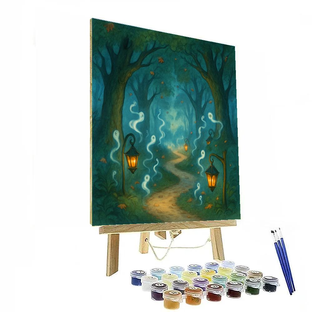 Mystical Lantern Path paint by number