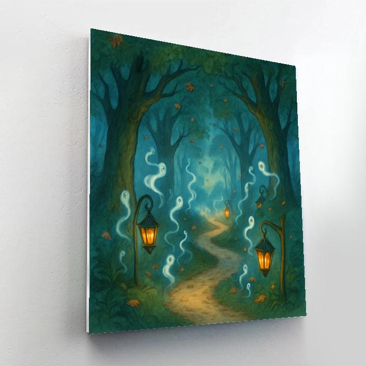 Mystical Lantern Path paint by number