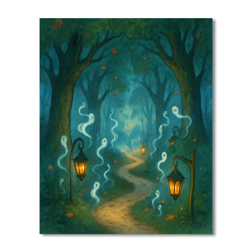 Mystical Lantern Path paint by number