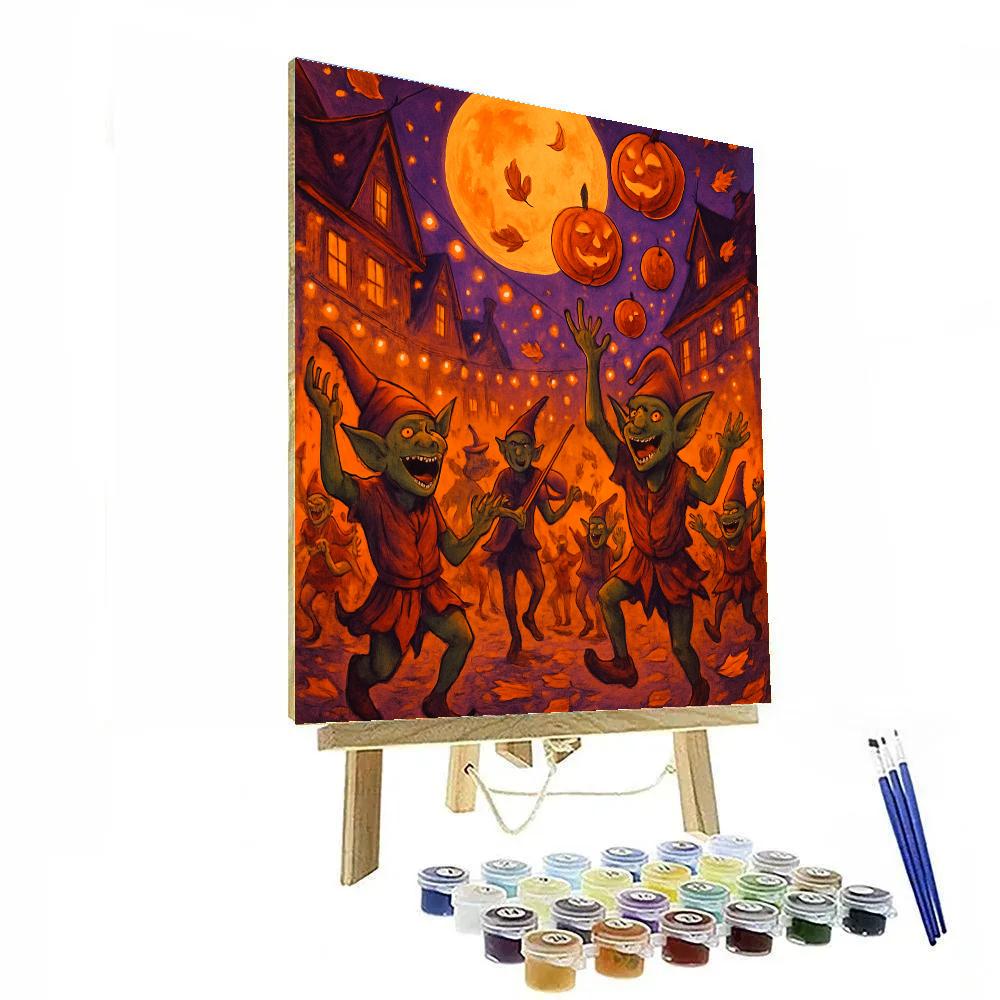 Goblin Harvest Parade Paint by numbers art