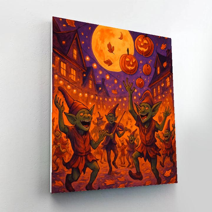 Goblin Harvest Parade Paint by numbers art