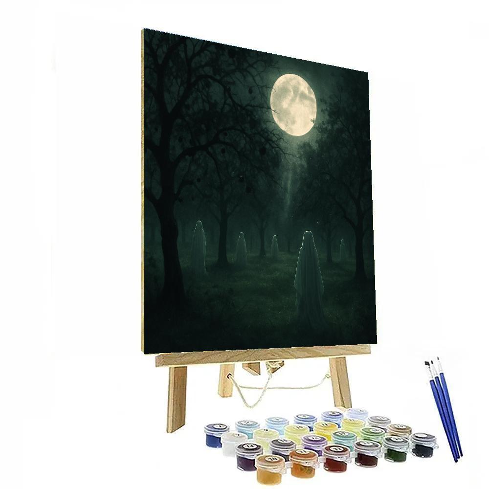 Haunted Orchard Of Spirits Paint by numbers kits