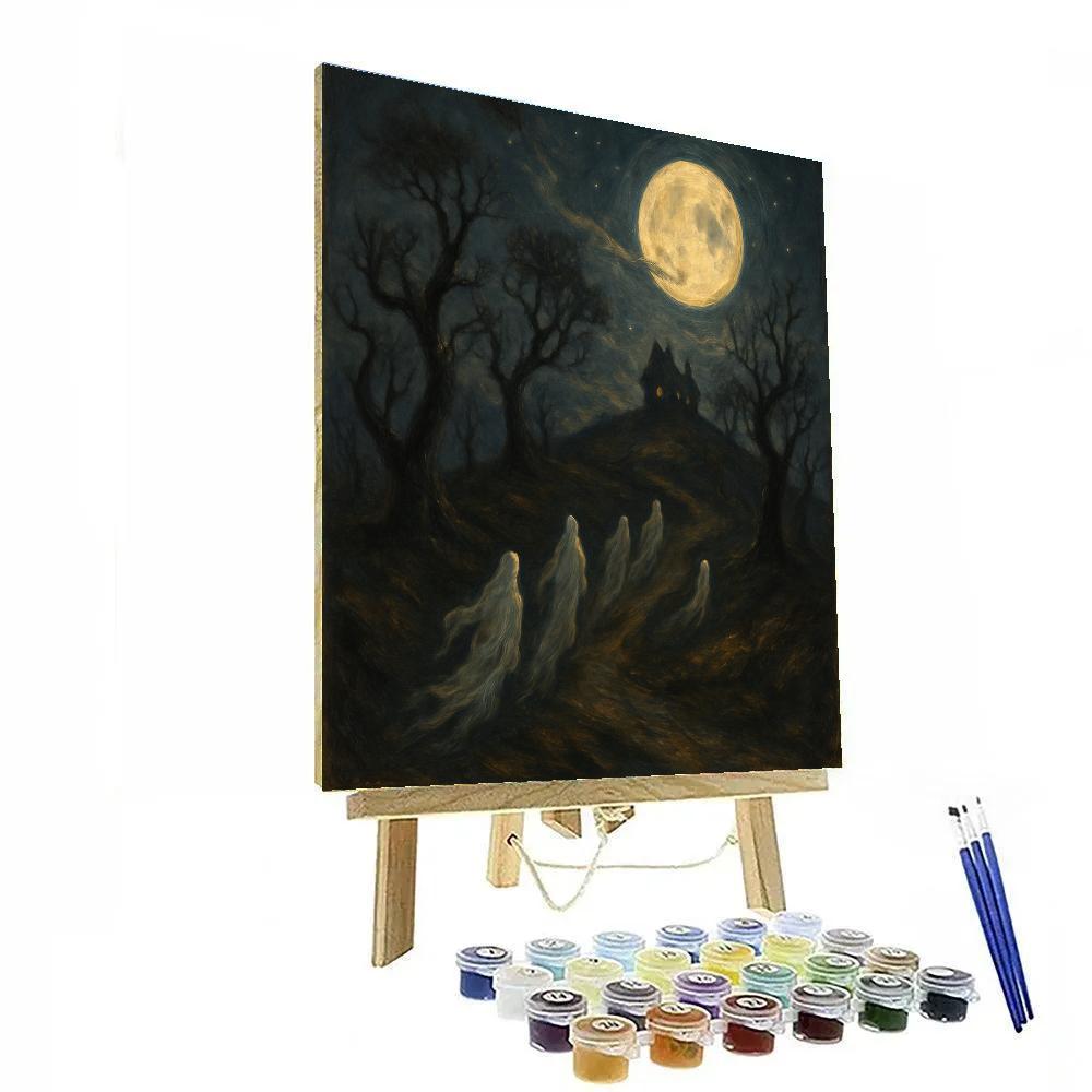 Spirits On The Haunted Hill Painting by numbers kit