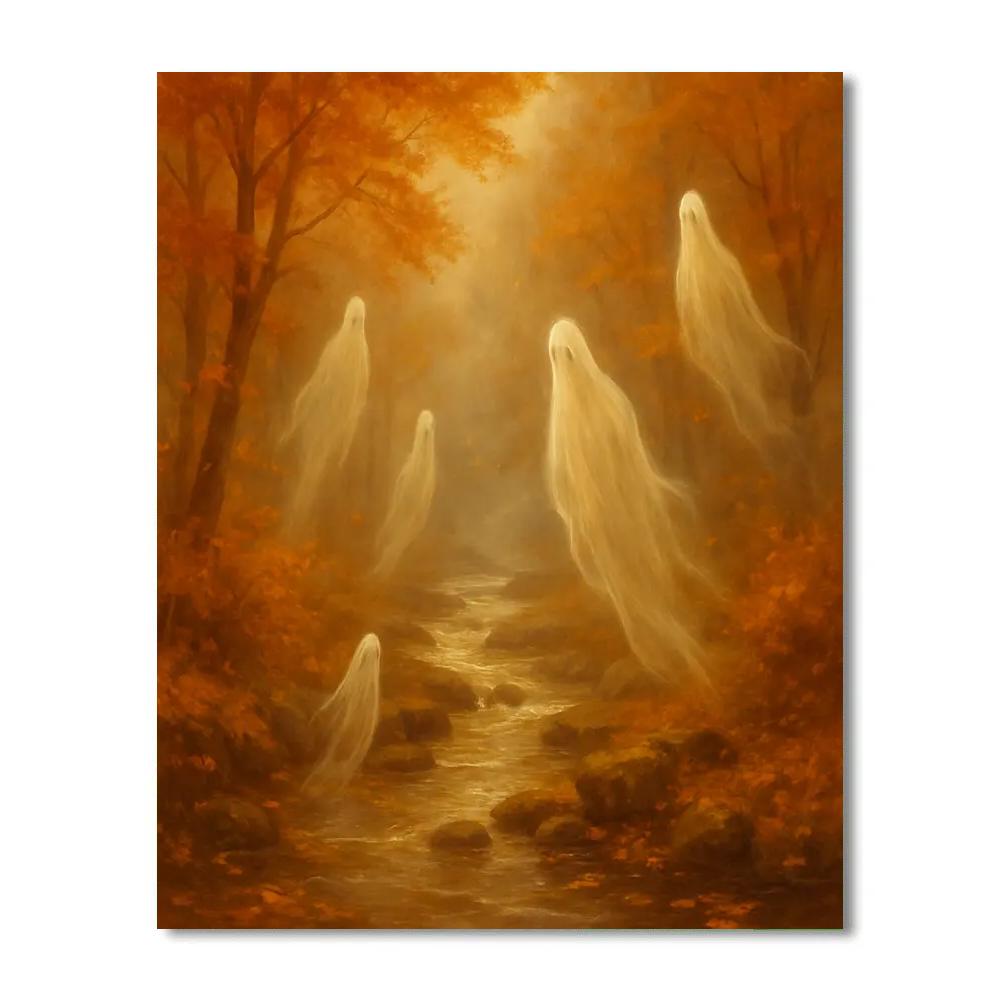 Cascading Spirits Of The Harvest Paint by numbers kits