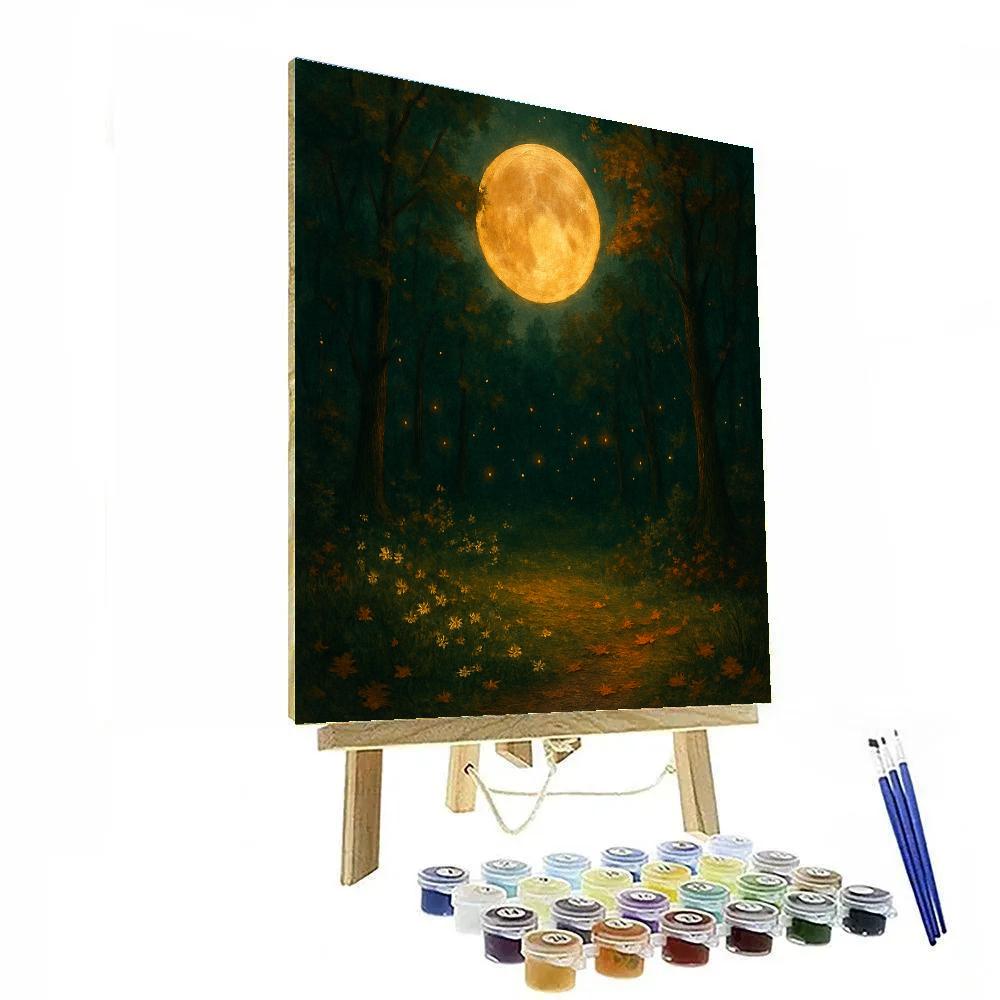 Harvest Moon Glow In The Forest paint by color