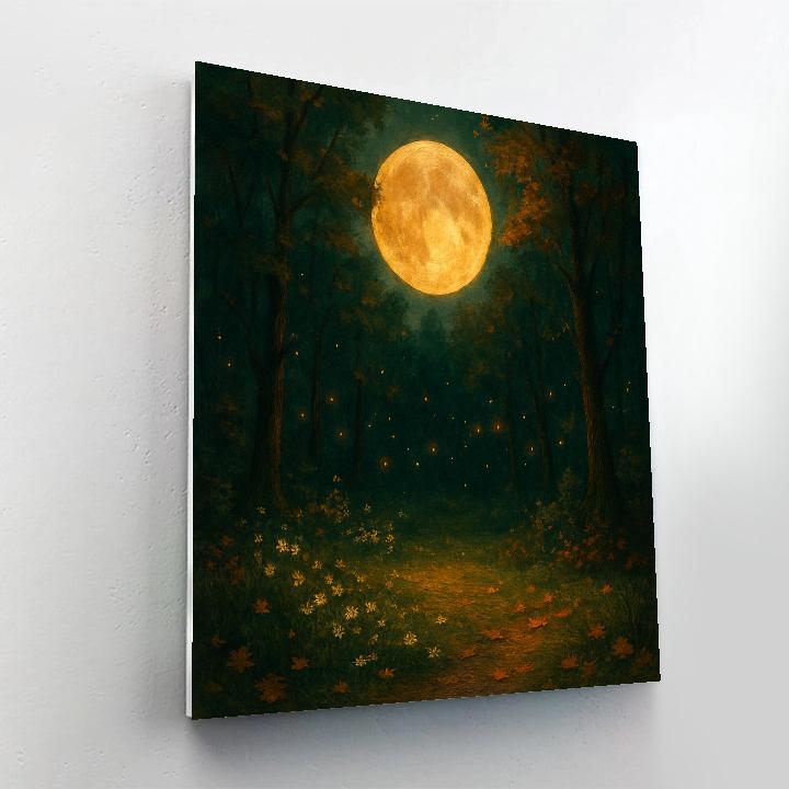 Harvest Moon Glow In The Forest paint by color