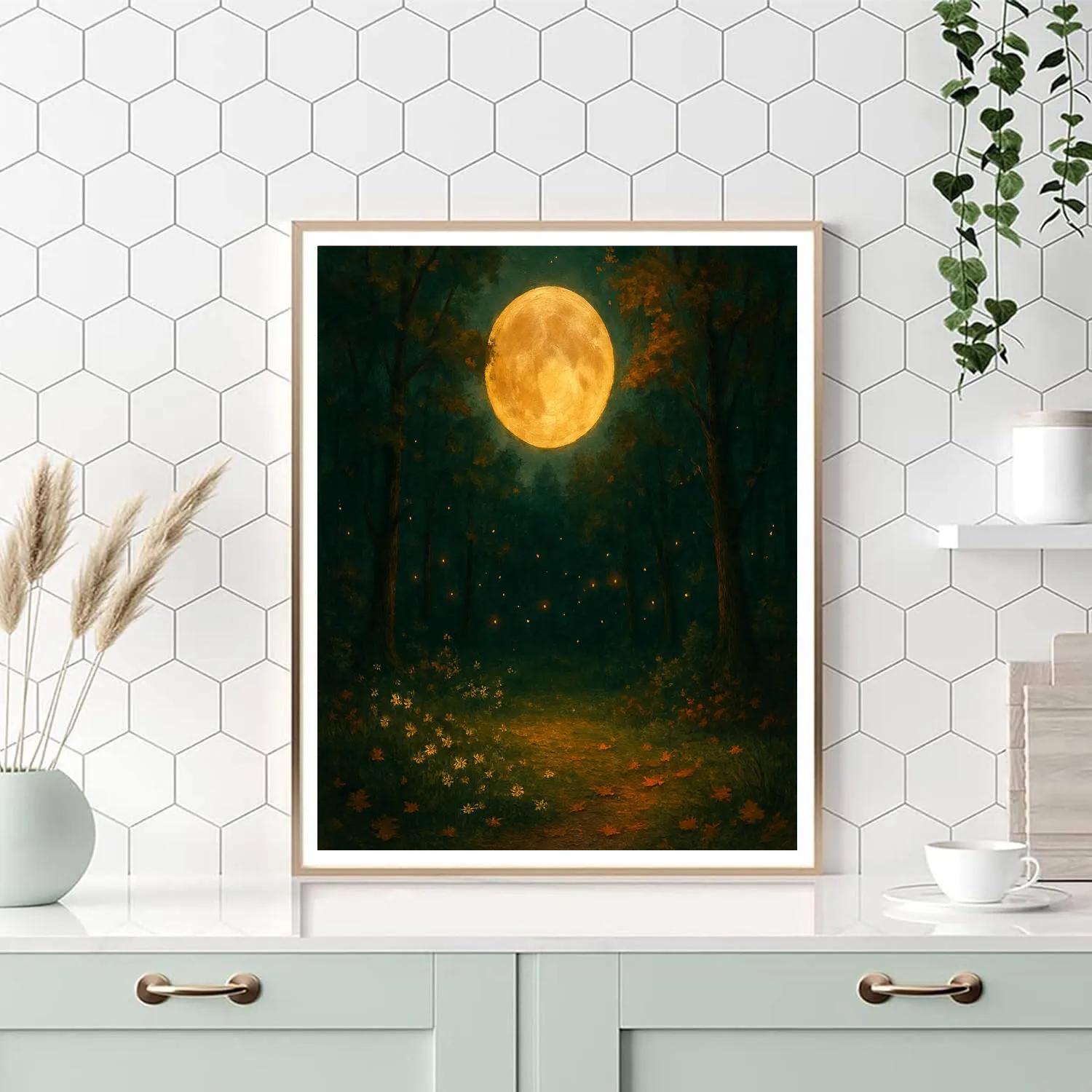 Harvest Moon Glow In The Forest paint by color