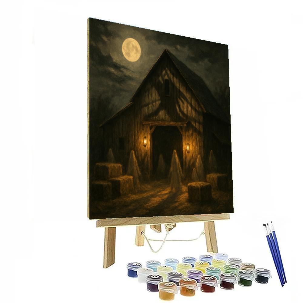 Lurking Shadows Of The Old Barn DIY paint by numbers