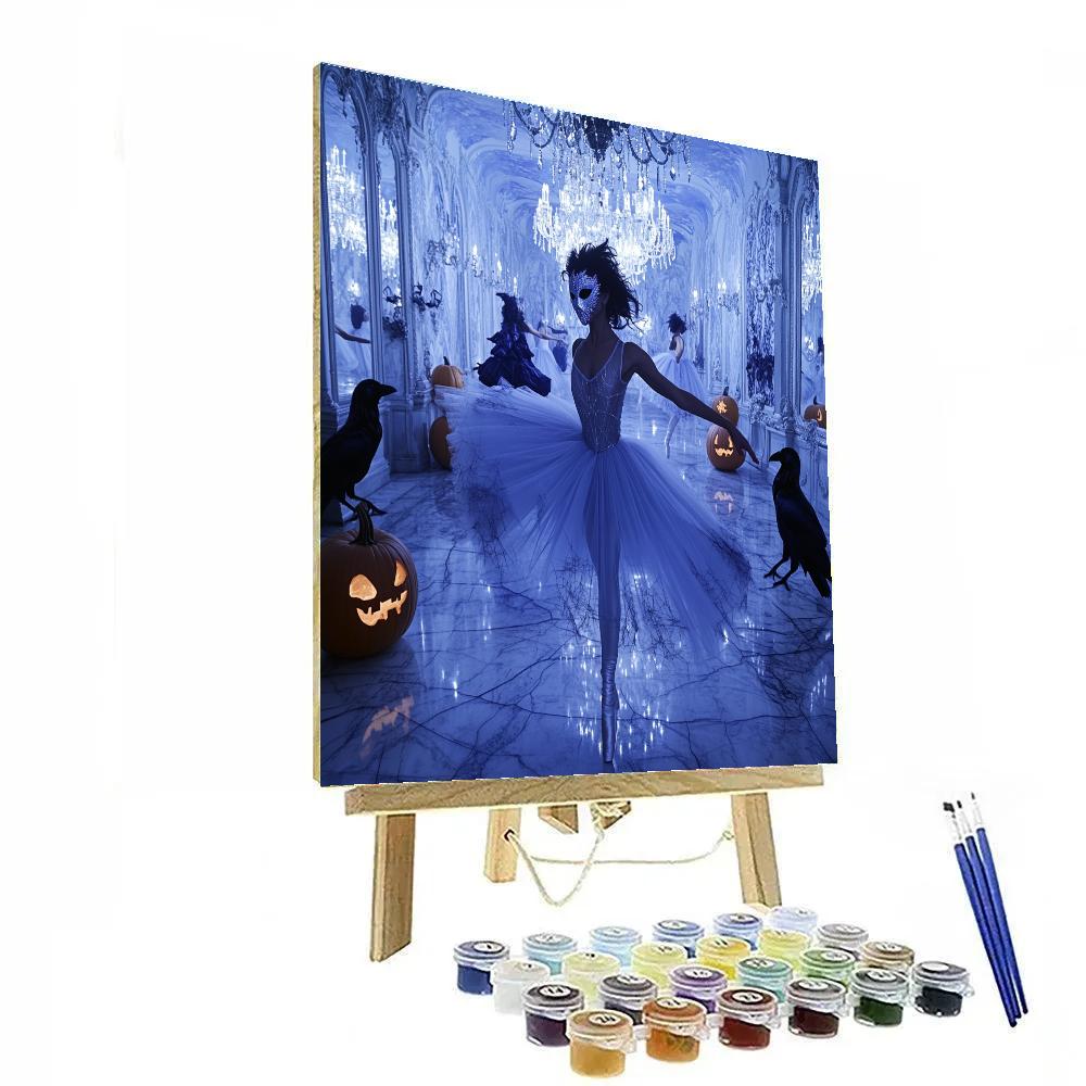 Midnight Masquerade With Spooky Ballroom Number painting