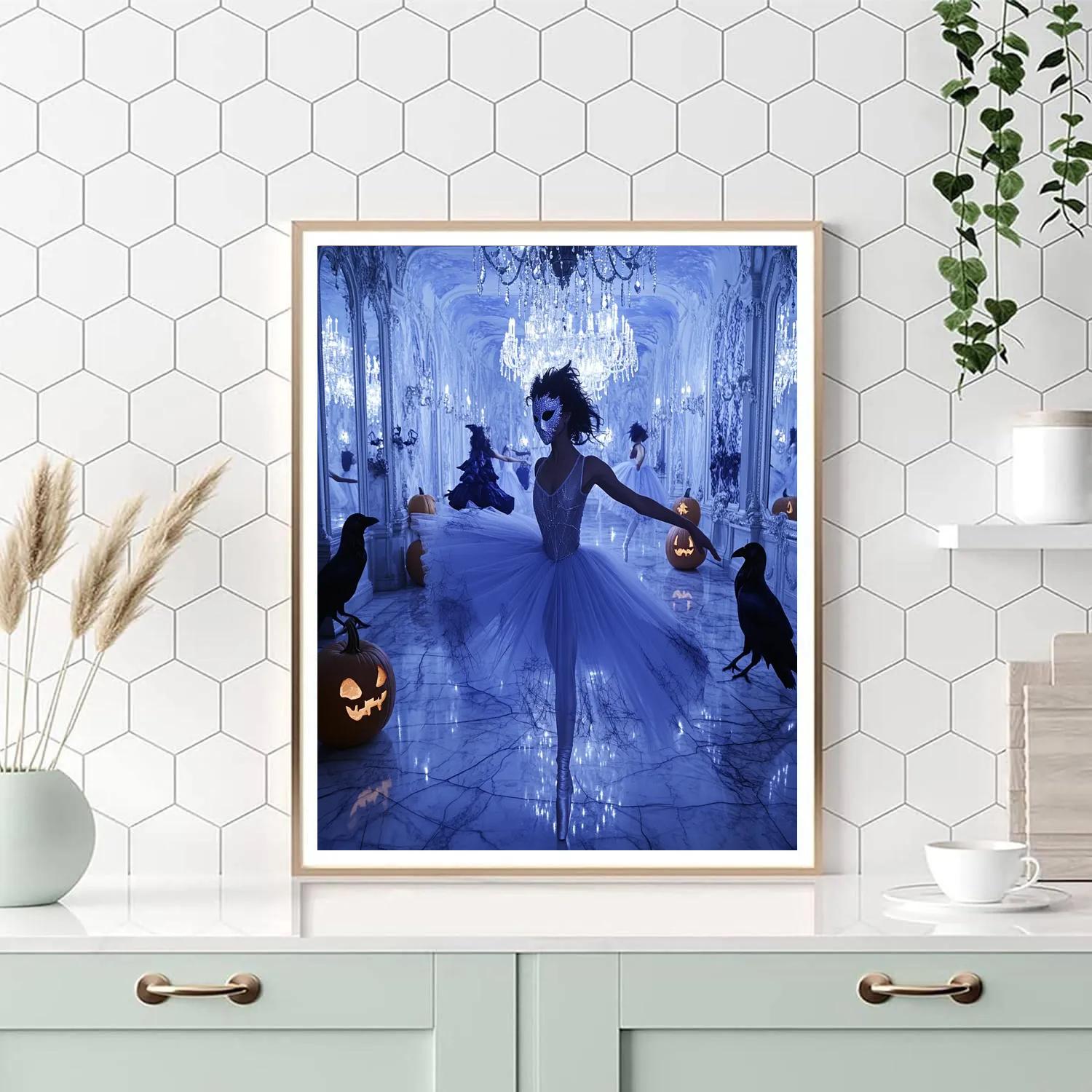 Midnight Masquerade With Spooky Ballroom Number painting