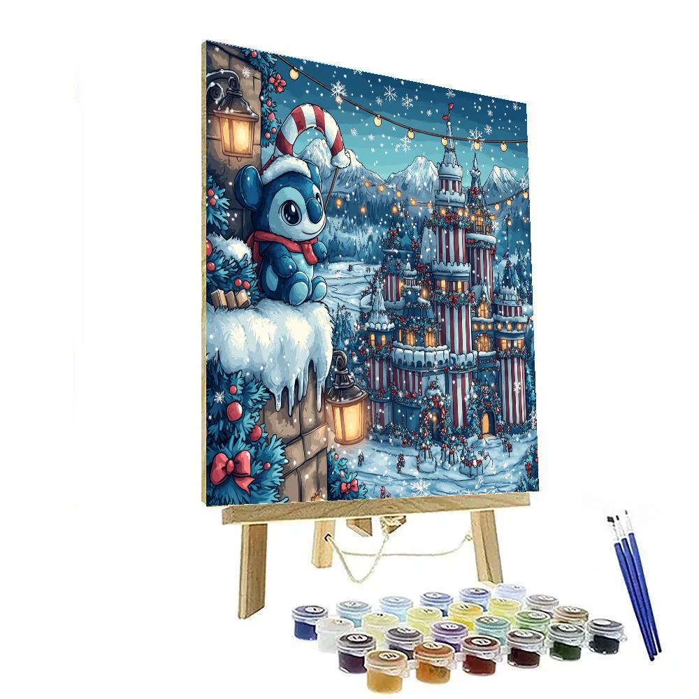 Castle Under Starry Stitch paint by color