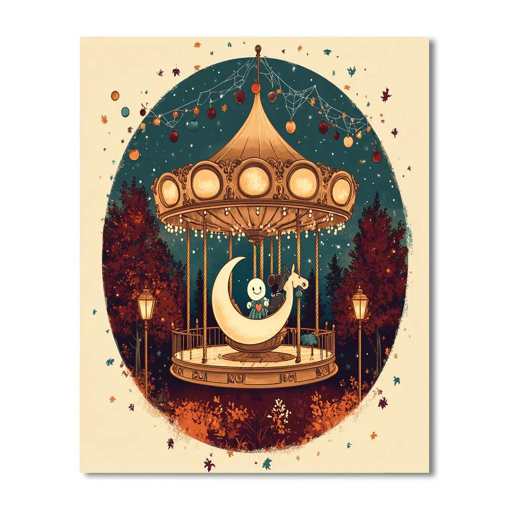 Haunted Carousel Of Wishes DIY paint by numbers