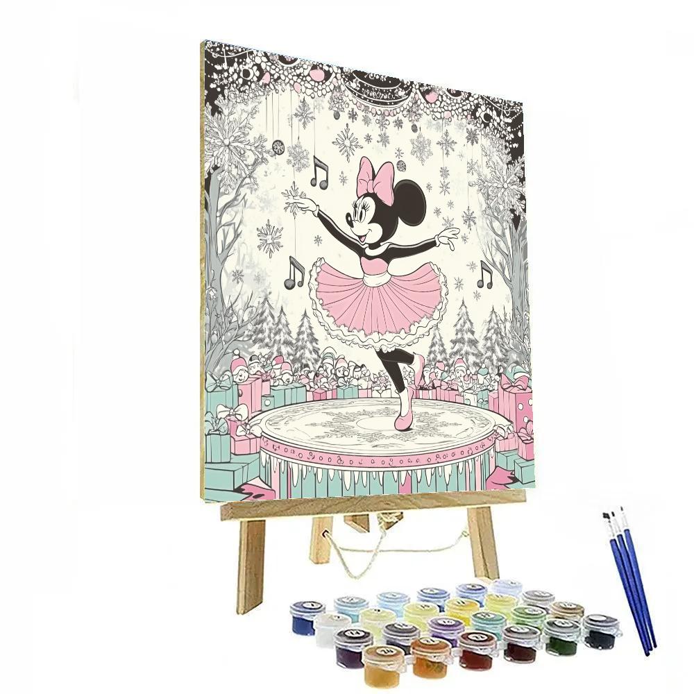 Snowflake Ballet Minnie Numbered painting kits