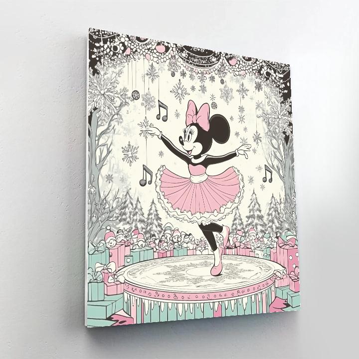 Snowflake Ballet Minnie Numbered painting kits