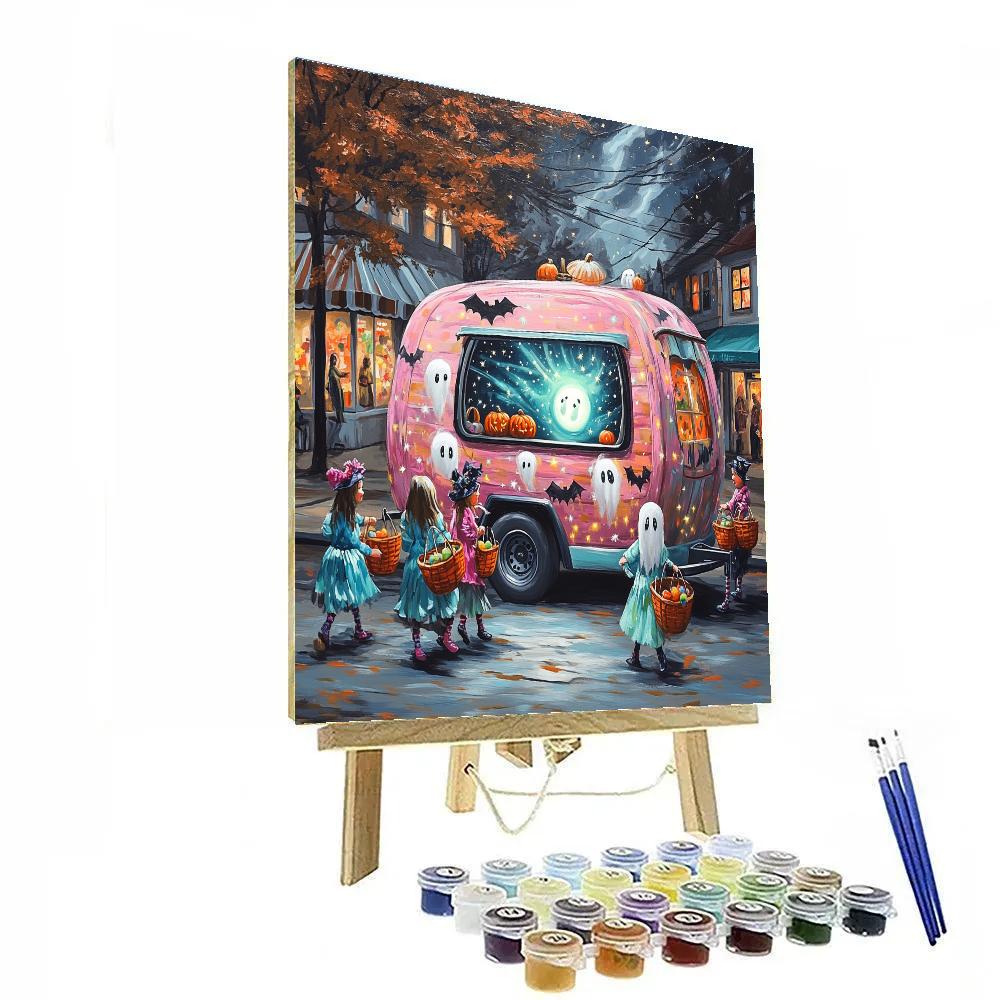 Trick Or Treat Caravan Spooky Edition Numbered painting kits