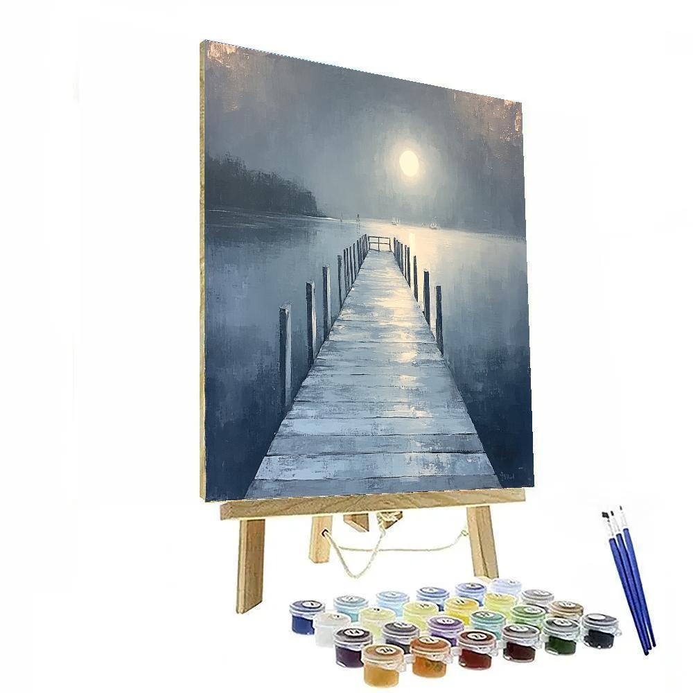 Whistler Inspired Moonlit Wharf paint by color