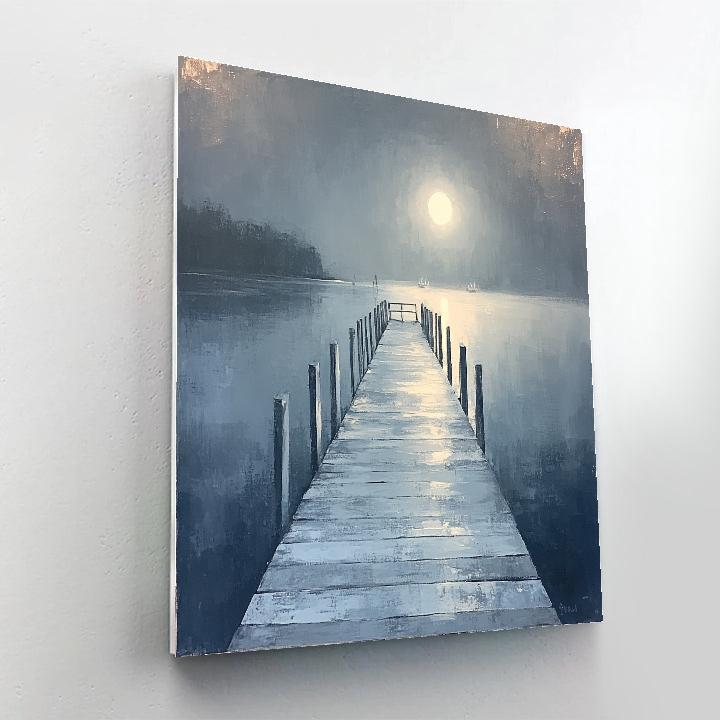 Whistler Inspired Moonlit Wharf paint by color