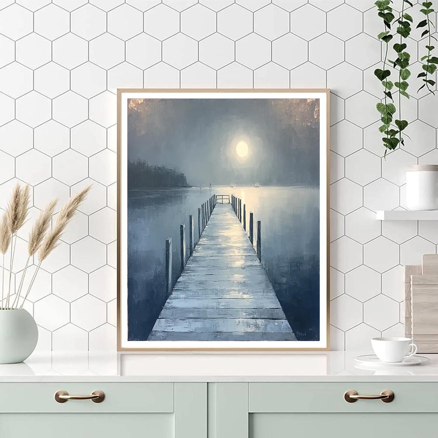 Whistler Inspired Moonlit Wharf paint by color