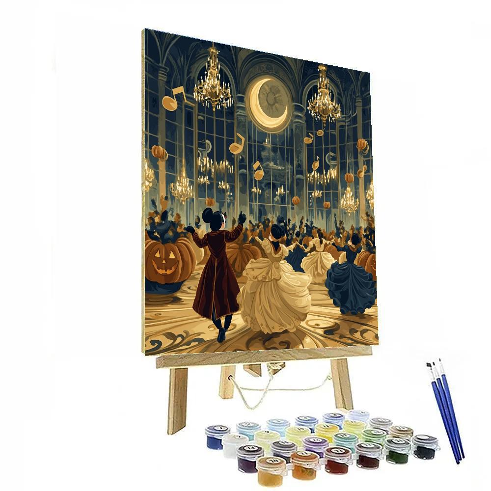 Midnight Ballroom With Enchanted Masks paint by color