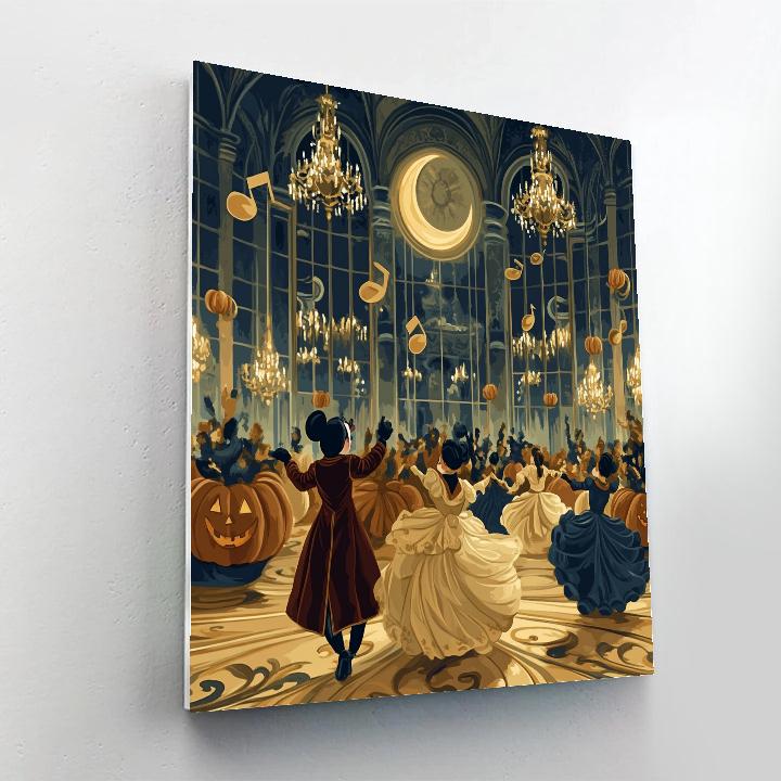 Midnight Ballroom With Enchanted Masks paint by color