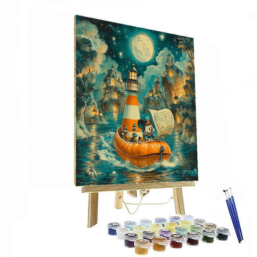 Pumpkin Lighthouse Voyage Painting by numbers kit