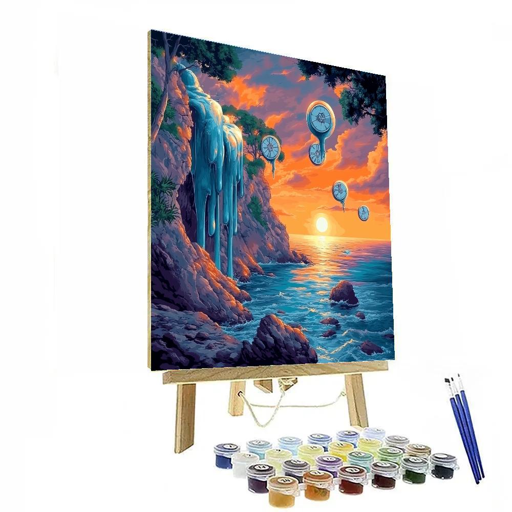 Salvador Dali Inspired Surreal Ocean Dreams Painting by numbers kit