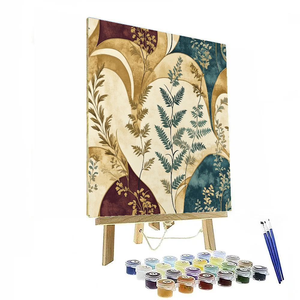 Alphonse Mucha Inspired Whispers Of The Forest paint by number