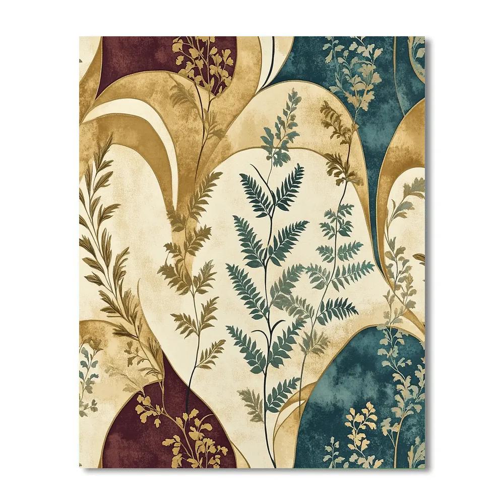 Alphonse Mucha Inspired Whispers Of The Forest paint by number