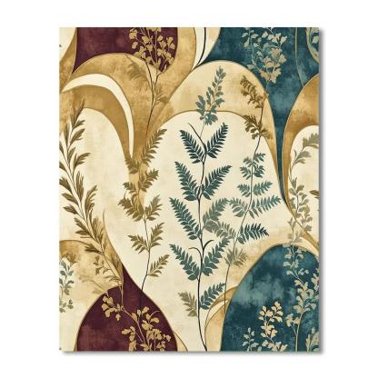 Alphonse Mucha Inspired Whispers Of The Forest paint by number