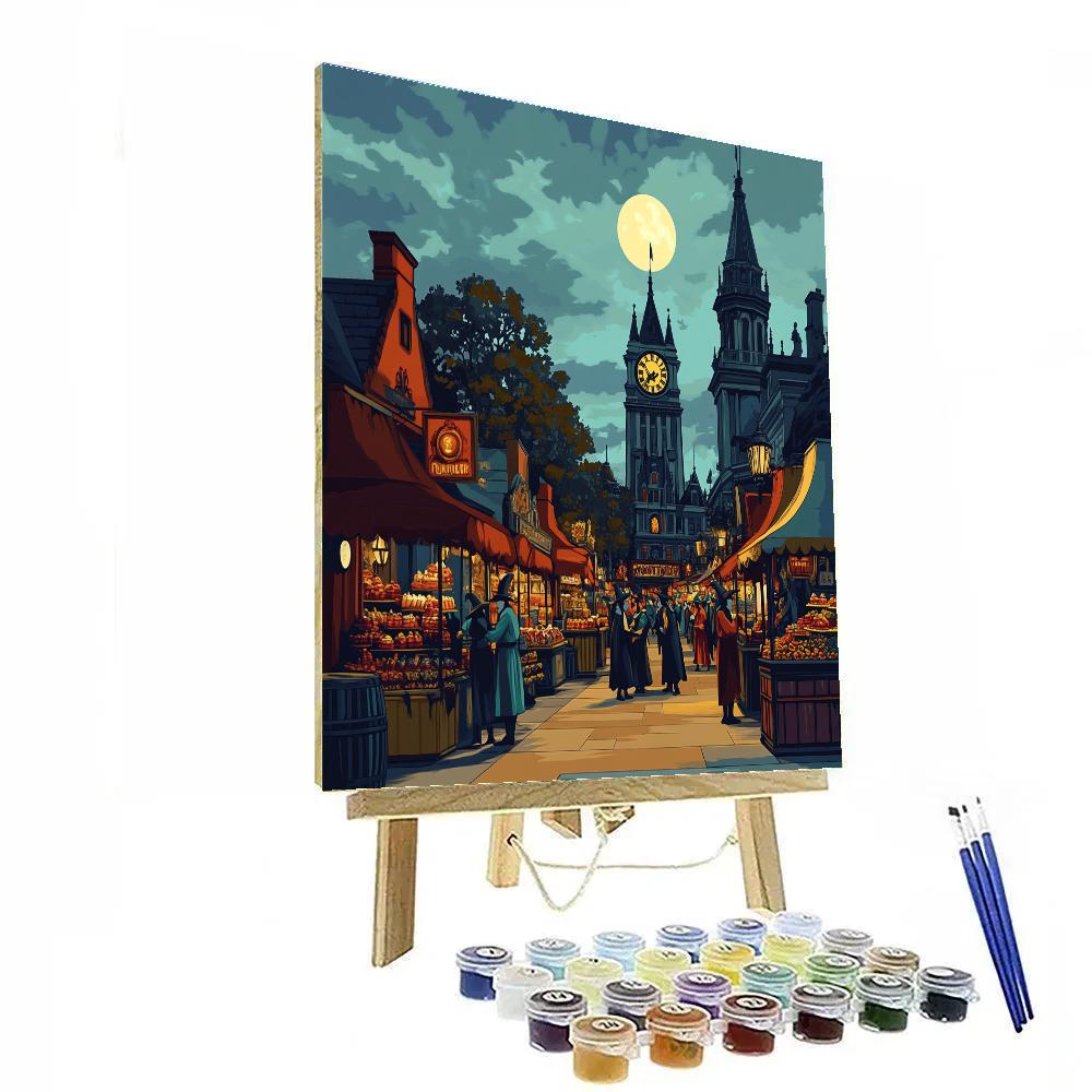 Clocktower Phantom Street Market Painting by numbers kit