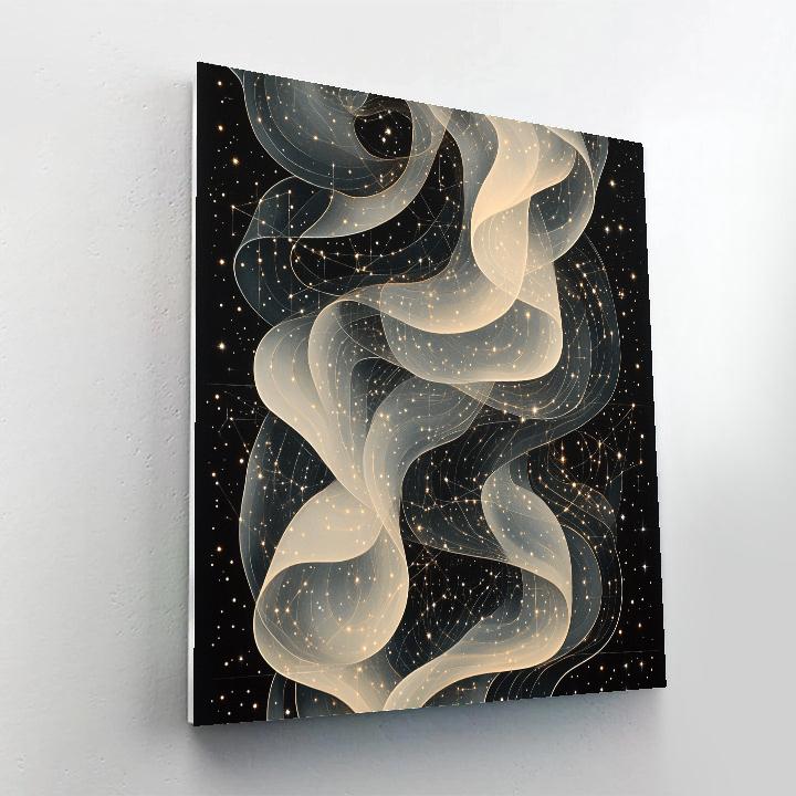 M.C. Escher Inspired Tessellated Nebula Paint by numbers art