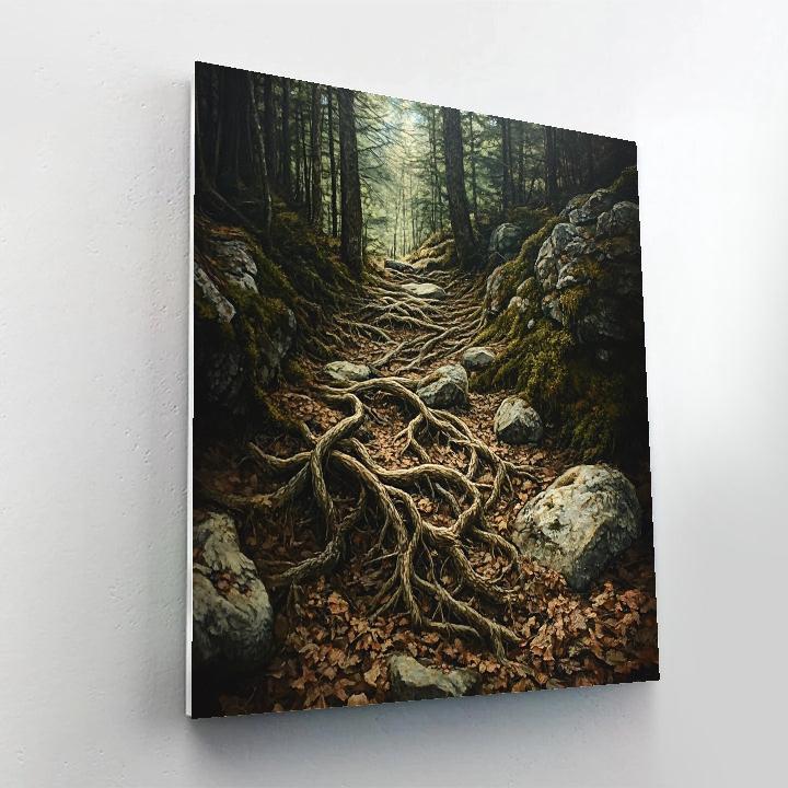 Arthur Lismer Inspired Tangled Undergrowth Study Number painting