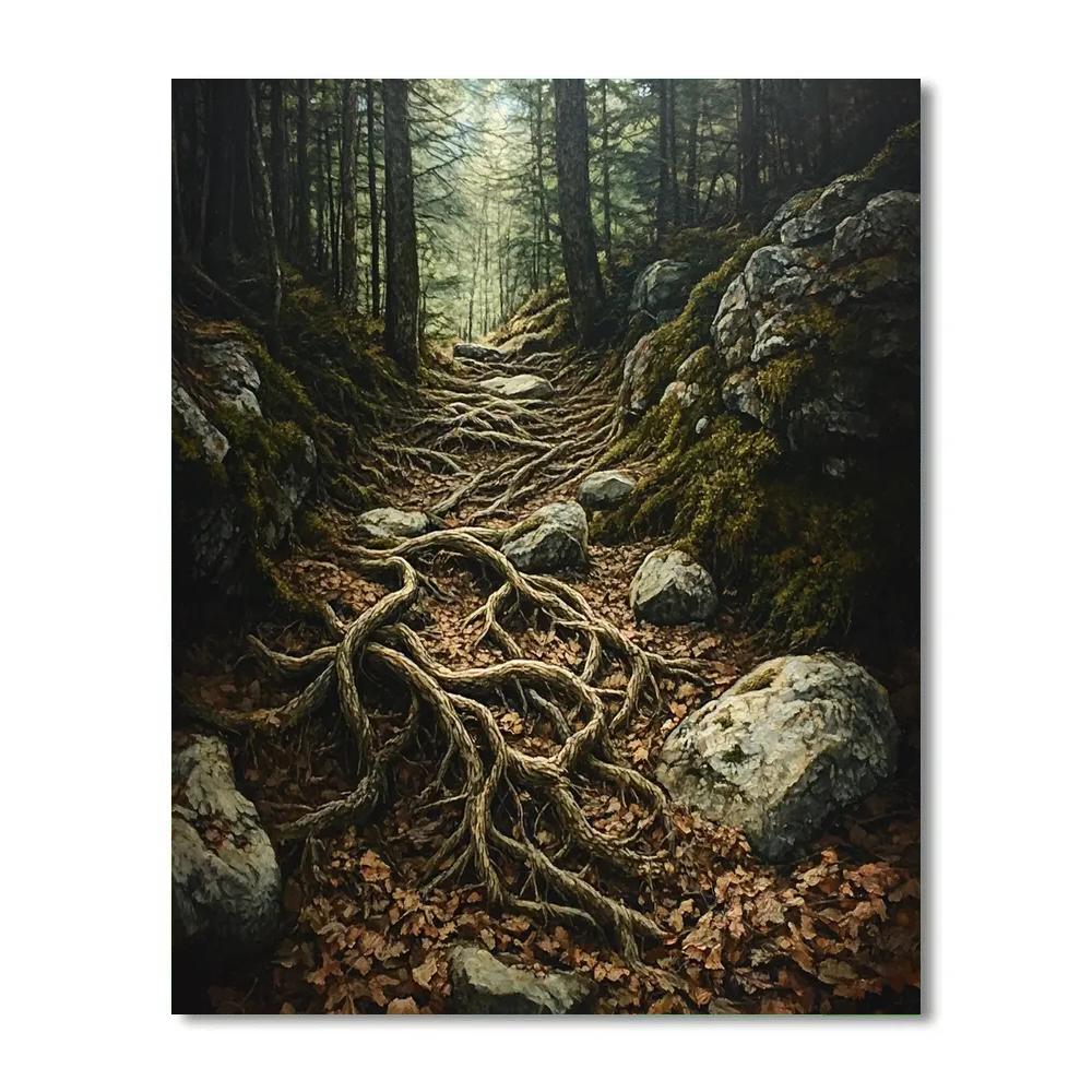 Arthur Lismer Inspired Tangled Undergrowth Study Number painting