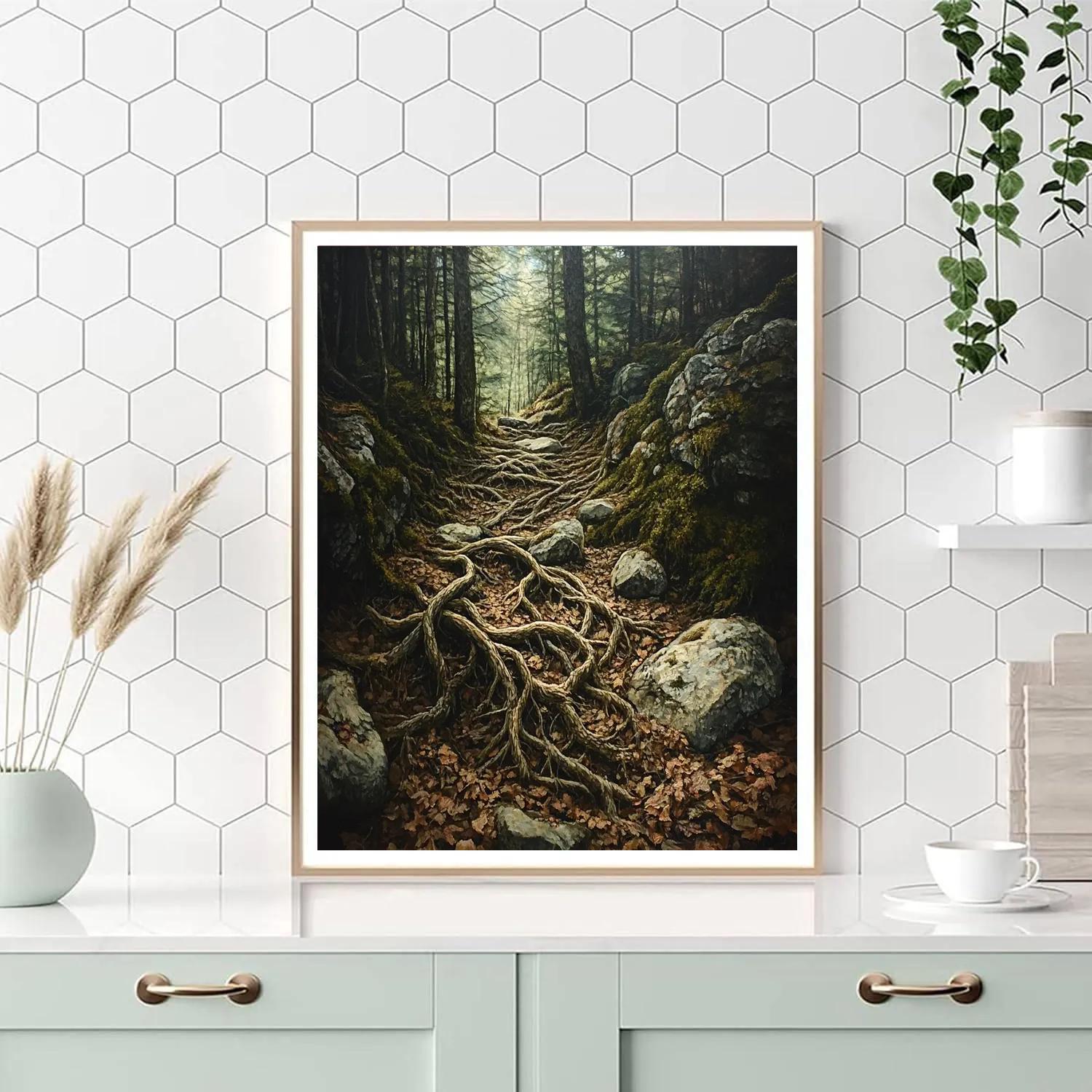 Arthur Lismer Inspired Tangled Undergrowth Study Number painting