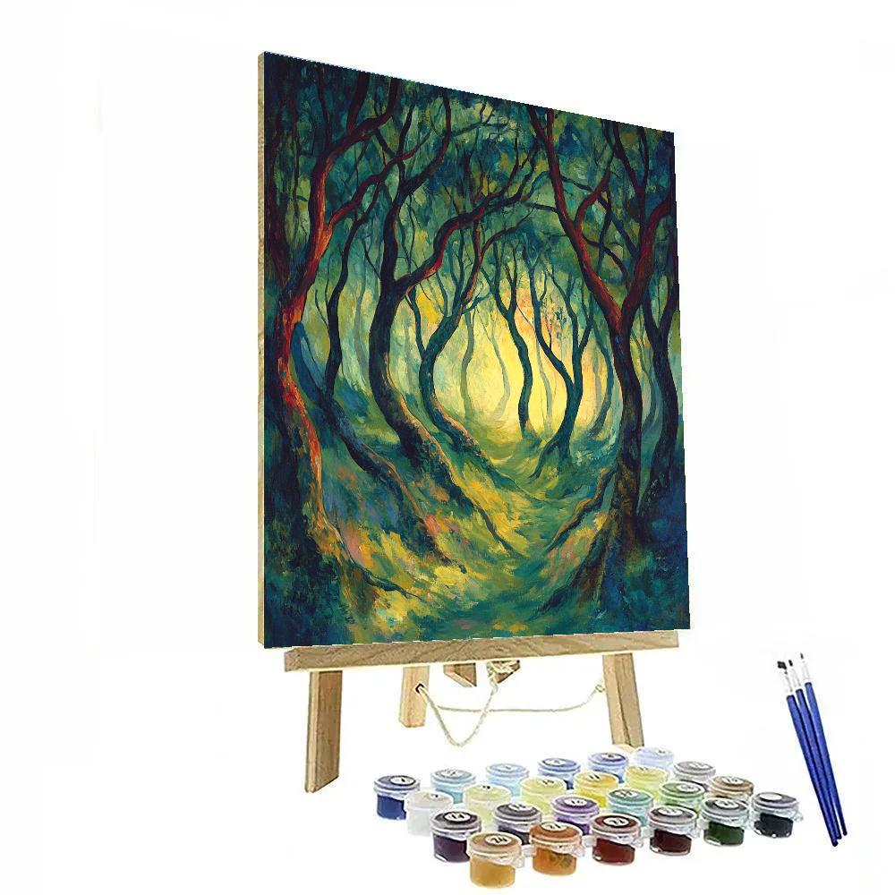 Edvard Munch Inspired Forest Of Tremors Paint by numbers kits