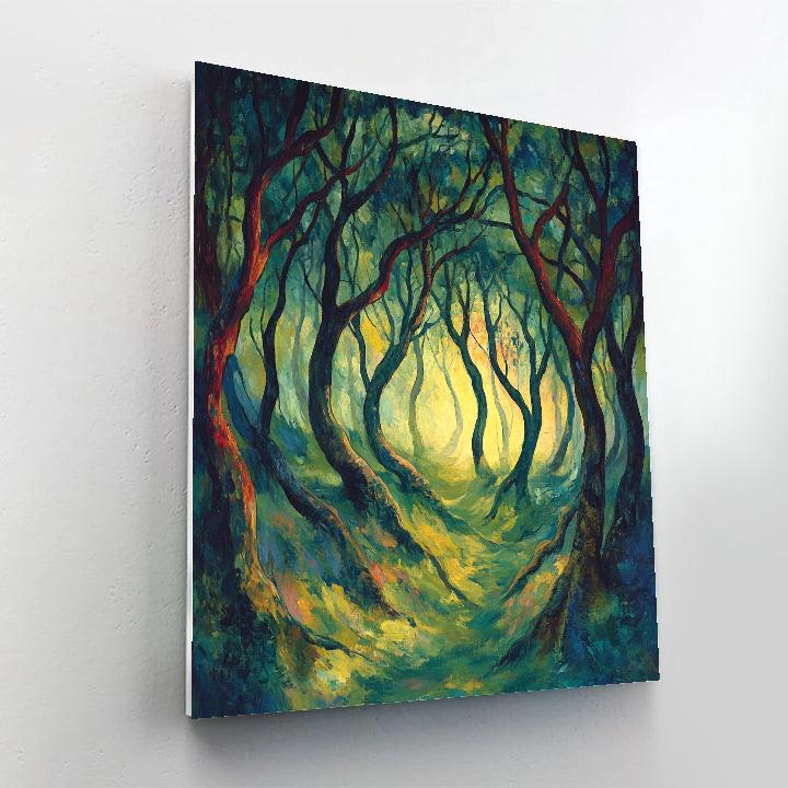 Edvard Munch Inspired Forest Of Tremors Paint by numbers kits