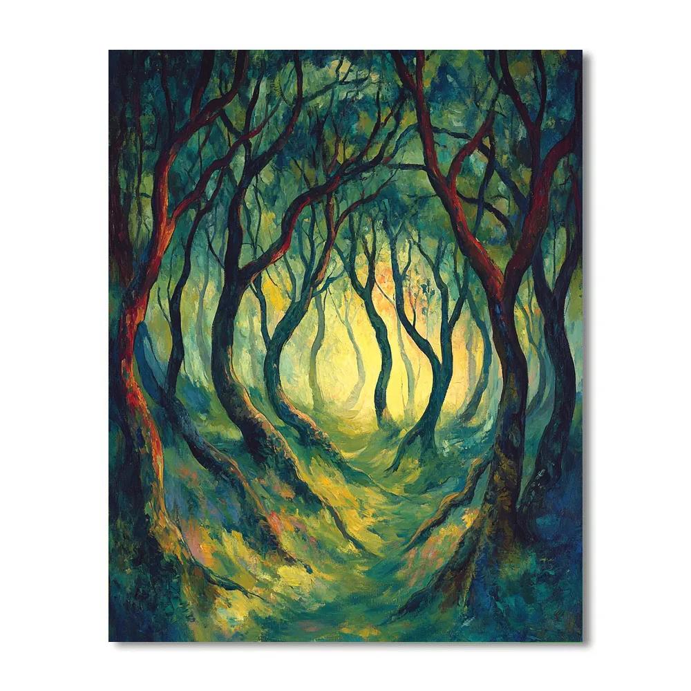 Edvard Munch Inspired Forest Of Tremors Paint by numbers kits