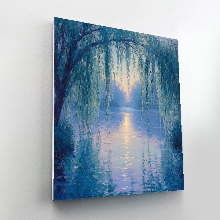 Claude Monet Inspired Evening Willow Reflection painting number kit