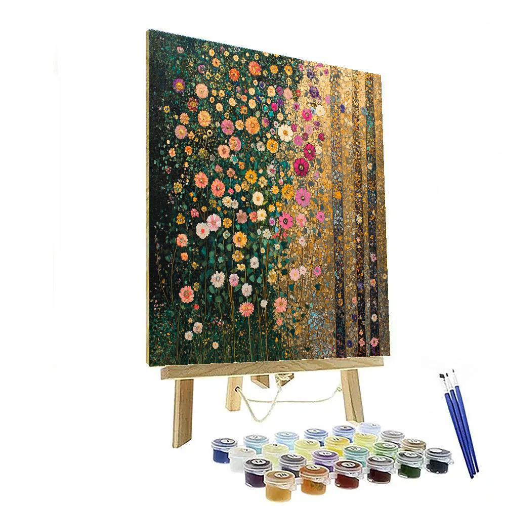 Klimt Inspired Floral Fantasy Paint by numbers art