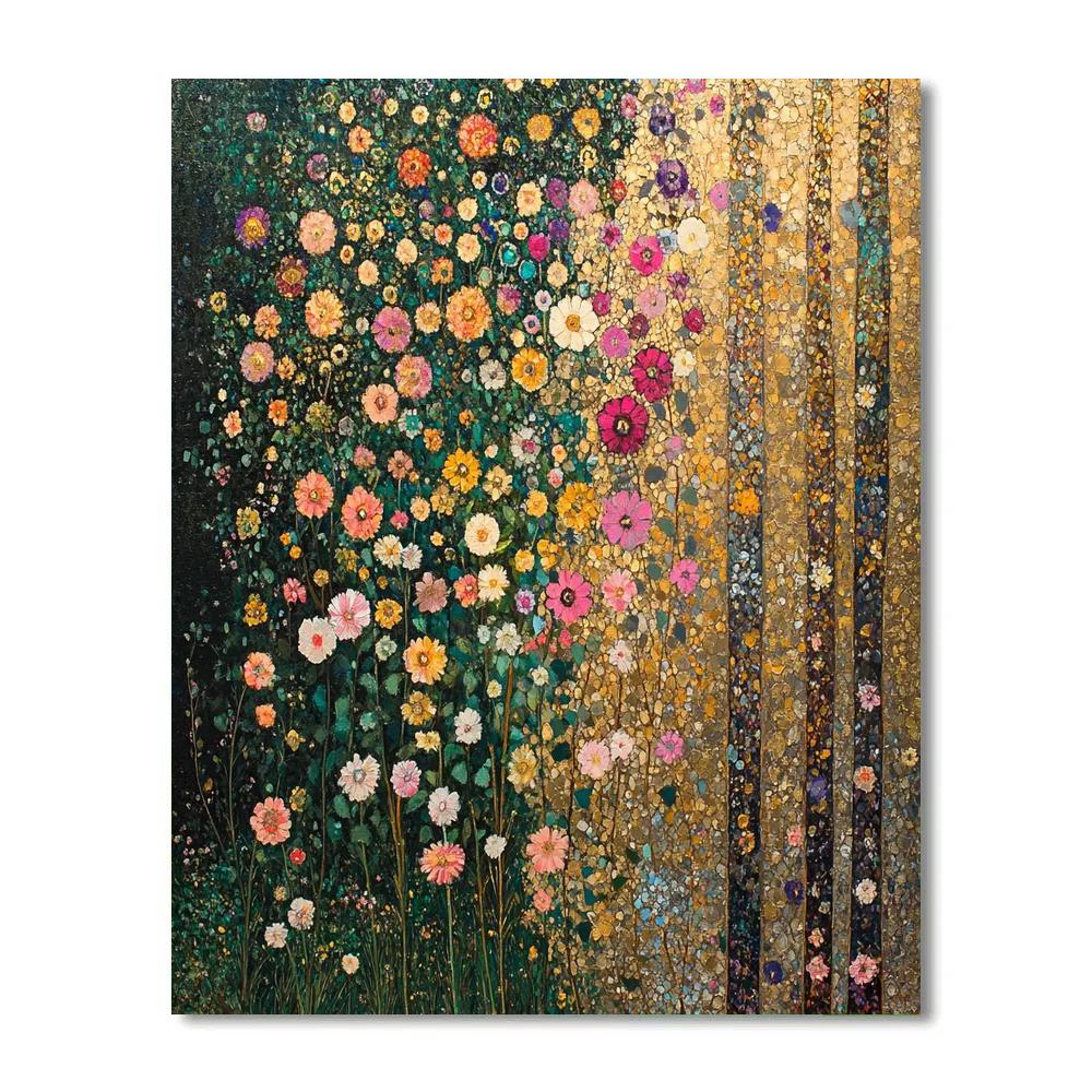 Klimt Inspired Floral Fantasy Paint by numbers art