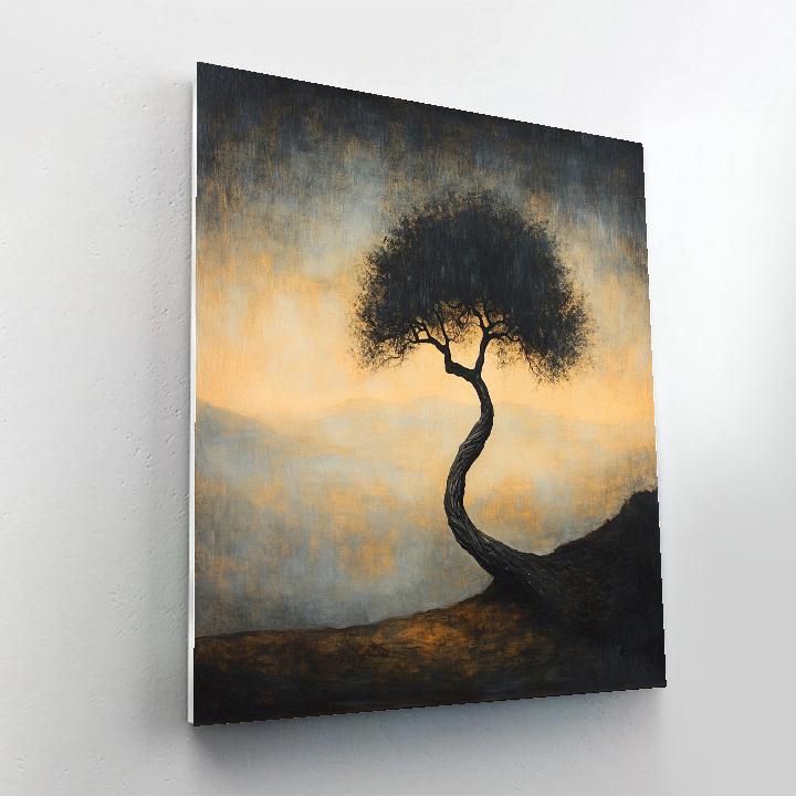 Francisco Goya Inspired Withered Tree Amid Dusk Mist Paint by numbers art