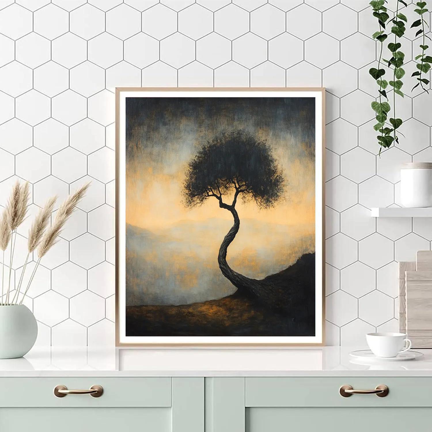 Francisco Goya Inspired Withered Tree Amid Dusk Mist Paint by numbers art