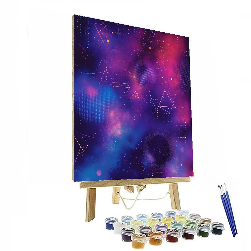 Kandinsky Inspired Nebula Patterns paint by number