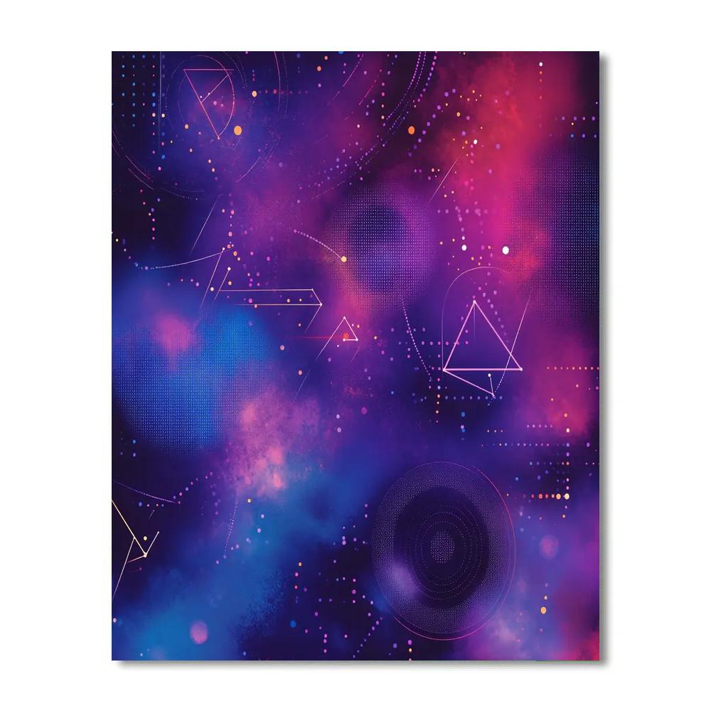 Kandinsky Inspired Nebula Patterns paint by number