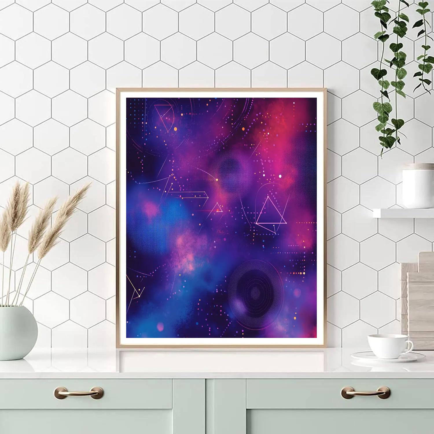 Kandinsky Inspired Nebula Patterns paint by number