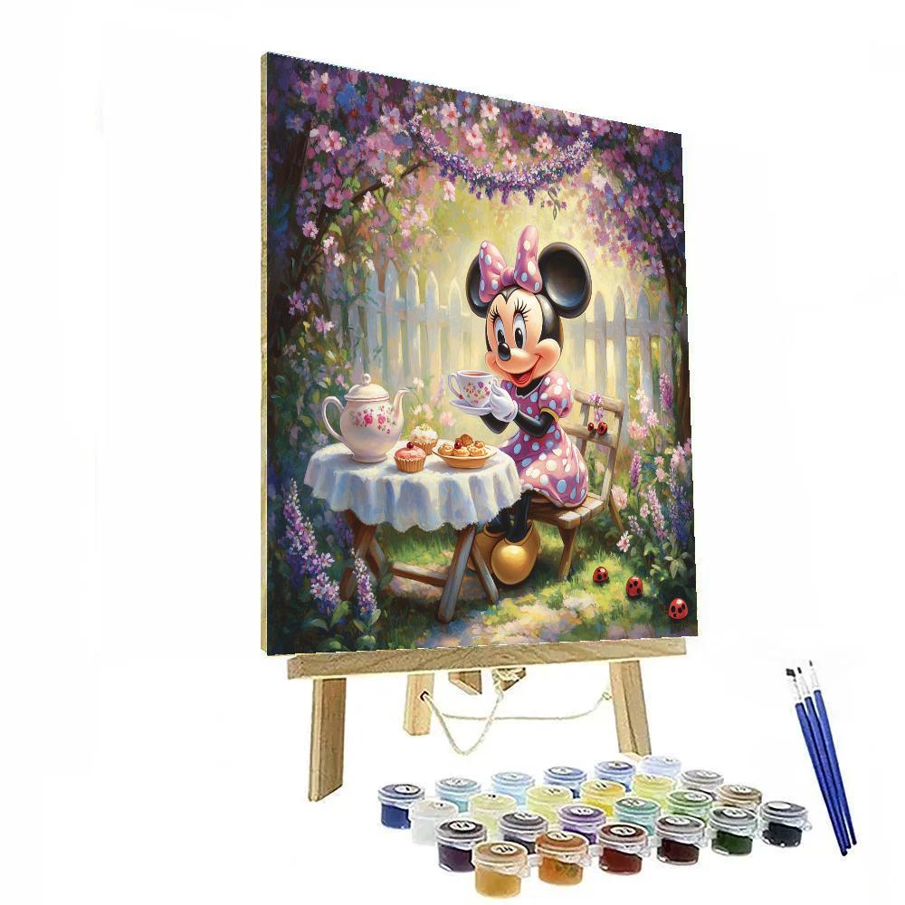 Minnie Mouse Tea Garden paint by color