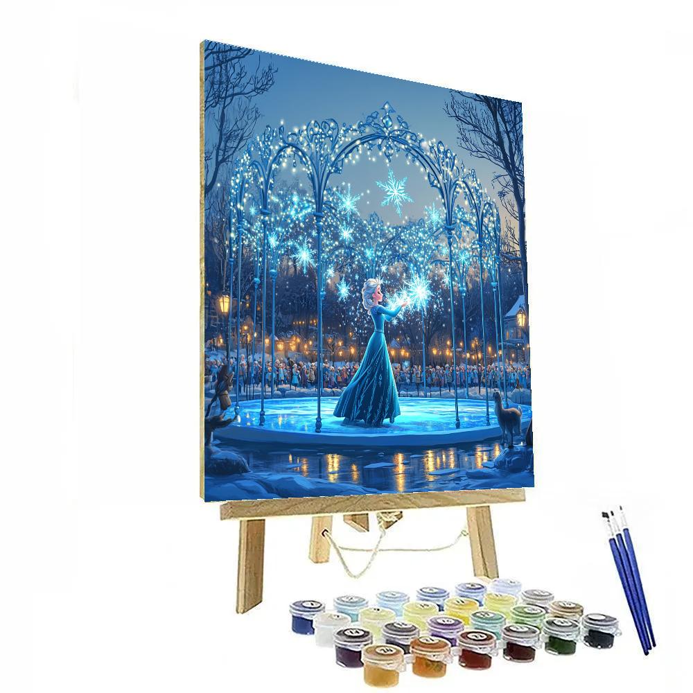 Elsa Snowflake Concert Painting by numbers kit